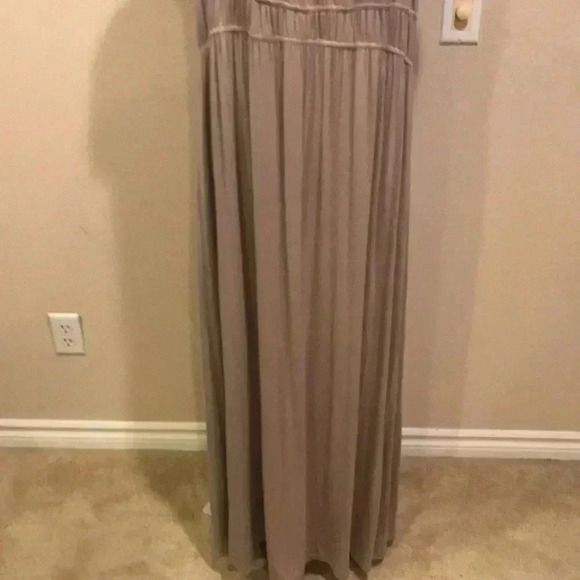 Paper Doll Tan Bridgerton Maiden Style Maxi Dress w/Empire Waist-Size 3X - Picture 4 of 8